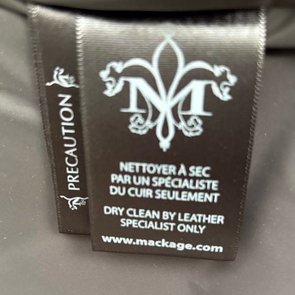 NWT MACKAGE Men’s Black Puffer Down Coat . Size M - Picture 8 of 12